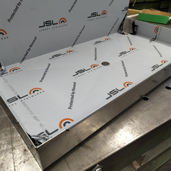 Umgefalzte Ablaufwanne